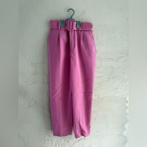 Zara Pink Trousers with Belt